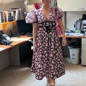 For Love & Lemons Maddison Midi Dress